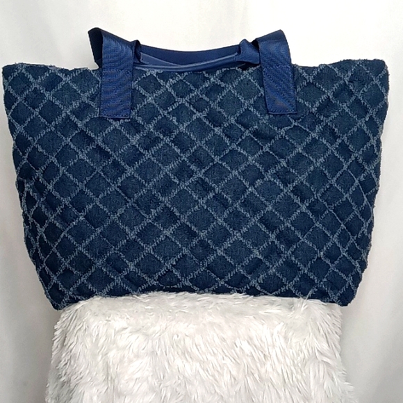 KURT GEIGER LONDON Oversized Denim Fabric Shopper - Picture 4 of 17